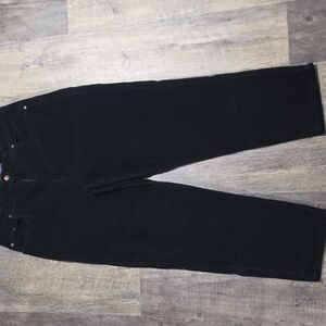 Billblass Women's Jeans Women's Size 18W Corduroy Black Relaxed Fit Stretch